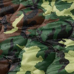 Custom Logo Hunting OEM Woodland Lightweight Water Repellent Ripstop Nylon Outdoor Quilted Liner <b>Pullover</b> Woobie Hoodie - Product Image 4