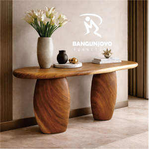Mesa Consola de Madera Maciza de Alta Calidad SUAR WOOD, Almacenamiento Duradero, Fácil Montaje, Diseño Moderno Hecho a Mano para Sala de Estar - Product Image 2
