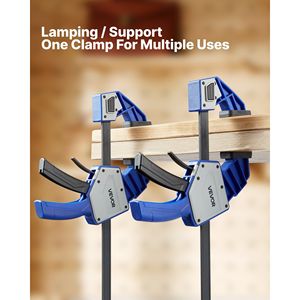 Morsetto a F Premium Plast Quick-Grip, Confezione da 2, 24 Pollici, Morsetto/Divaricatore per Falegnameria a Una Mano, Limite di Carico 340 Libbre - Product Image 6