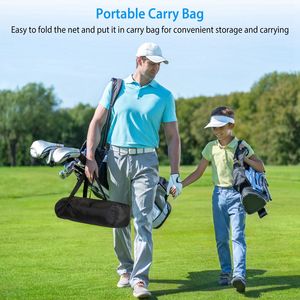 Backyard Driving Chipping Training <b>Golf</b> Net 78.7x39.4x55.1in Swing Target <b>Mat</b> Balls Indoor Outdoor Gift for Men Made Nylon - Product Image 4