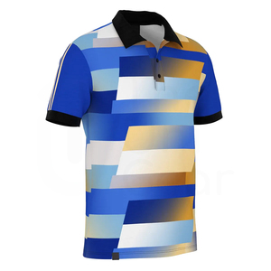 Chemise tricotée personnalisée pour homme - Nouveau design, motif uni, séchage rapide, polyester, vêtements décontractés streetwear, vente en gros - Product Image 1