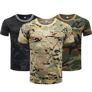 Camisetas de Camuflaje para Hombre, Estampado Digital por Sublimación, Estilo Vintage, Lavado Ácido, Corte Cuadrado, Patrón de Camuflaje Bottomland, 100% Algodón - Product Image 5