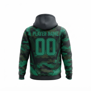 Custom Polyester Sublimation <b>Hoodie</b> Moisture Wicking Pullover <b>Hoodie</b> for Fitness <b>Running</b> and Training - Product Image 3