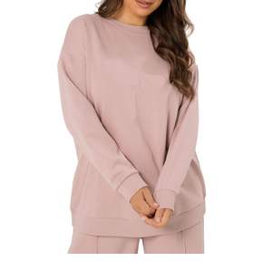 Conjunto de Sudadera Oversize y Pantalones Anchos para Mujer, Chándal Casual de 2 Piezas, Venta al por Mayor, Proveedor OEM - Product Image 4