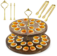 Plateau à œufs en bois en forme de sapin de Noël avec 14 emplacements pour œufs