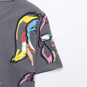 T-shirt personnalisé par sublimation pour hommes et femmes, 100% coton, tricoté, respirant, design lavé - Product Image 3