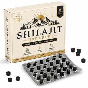 Tabletas de Shilajit Potente de 500 mg, Tabletas de Shilajit del Himalaya con Ácido Fúlvico Natural y Minerales Traza para Apoyo Energético y de Resistencia - Product Image 1