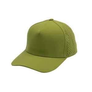 Compre la nueva gorra de béisbol/golf impermeable de color verde con parche de visera curva personalizada, modelo 2026, de gran venta. - Product Image 1