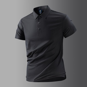 <b>Men's</b> Short Sleeve <b>Polo</b> Shirt Solid Color Knitted Quick Dry Casual Wear Regular Fit <b>White</b> - Product Image 6