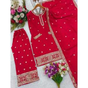 Top elegante de diseñador para mujer Palazzo Dupatta para fiesta - Product Image 3