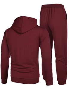 Hot Selling men Winter Warm tracksuits hooded Two Piece Suits Sports Clothing Top Hoodie Tracksuits - Product Image 4