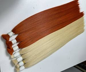 Énorme remise! Extensions de cheveux en vrac de haute qualité au prix de gros 6-32 pouces couleurs de cheveux humains vierges 613 - Product Image 4