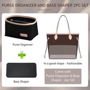 SONTHEGO Lepliage 2pc Set <b>Bag</b> <b>Charm</b> Insert Purse Organizer for Handbags Speedy 25 <b>Bag</b> Organizer Compatible Carry Base Shaper - Product Image 3