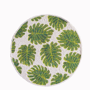 NeedleworkTrendy Colored Design Rounded Placemat Beads Design Mats for Home Decor Tableware Dinning Table by Creative Art Zone - Product Image 4
