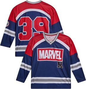 Camiseta de Hockey para Hombre - Diseño Gráfico de Spider-Man, Punisher y Mickey Mouse, Manga Larga, Malla Transpirable, Talla Grande - Product Image 2