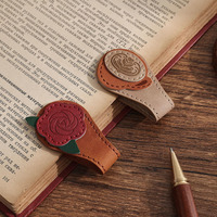 Toptan El Yapımı Deri Akçaağaç Yaprağı Yer İmi, Kitap Kulüpleri ve Okuyucular İçin Mükemmel Hediye Aksesuarı, Uygun Fiyata Satılık