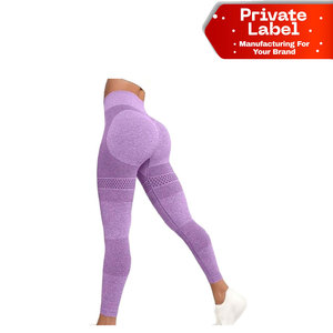 Leggings de Yoga con Efecto Push-Up, Directo de Fábrica, Leggings de Compresión para Mujer, OEM, Logotipo Personalizado, Leggings Deportivos con Efecto Levanta Glúteos - Product Image 1