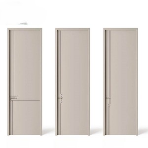 Puertas Interiores de Madera Natural Sólida con Chapa de Madera, Personalizables, Contemporáneas, Ecológicas, Aisladas Térmicamente, Puertas de Entrada de Material Compuesto WPC - Product Image 1