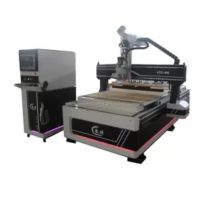 Máquina de madera anidada ATC para 12 herramientas, enrutador CNC ATC para cambio automático de herramientas, máquina de precio de enrutador CNC ATC 1325 para carpintería