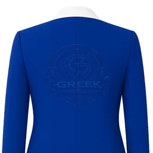 Blazer Cruzado Personalizado para Mujer de la Hermandad Griega Zeta Phi Beta ZBP, Ropa Griega con Logotipo Bordado, Blazers para Mujer - Product Image 3