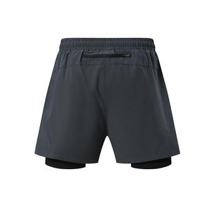 Shorts de course pour hommes personnalisés à séchage rapide en Spandex/Polyester, taille mi-haute avec cordon de serrage, poches, pour fitness et gym, sensation rafraîchissante - Product Image 4