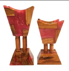 Latest Design 2026 Wood Epoxy Resin Bakhoor Burner Hand-Made Aromatic <b>Diffuser</b> Sandalwood All-Season Home Decor Mubakhar - Product Image 6