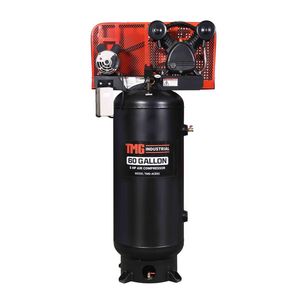 Compressore d'aria elettrico stazionario da 60 galloni e 5 HP con tempo di riempimento di 5 minuti, motore a induzione 230V, serbatoio verticale lubrificato TMG ACE65 - Product Image 1
