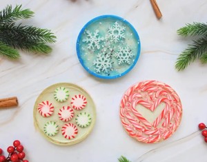 Resin Coaster Set Premium Drink Mats Elegant <b>Table</b> <b>Protectors</b> Stylish Durable Surface Protection - Product Image 3