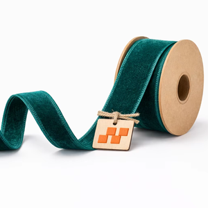 ริบบิ้นกำมะหยี่เนื้อนุ่มสีพื้น ขนาด 15 มม. ผลิตโดยนีลคามัล อินดัสทรีส์ ทำจากโพลีเอสเตอร์ 100% ไม่หดตัว คุณภาพดีเยี่ยม เหมาะสำหรับตกแต่ง - Product Image 1