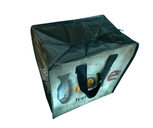 Bolsa de mano refrigeradora de alimentos aislada con logotipo personalizado de alta calidad Bolsa de compras reutilizable tejida de PP no tejida hecha en Vietnam - Product Image 4