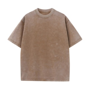 เสื้อยืดโอเวอร์ไซส์ทรงบ็อกซี่ แขนสั้น ทรงหลวม สไตล์ลำลอง ผ้าฝ้าย สตรีทแวร์ ยูนิเซ็กส์ รุ่น Men Fade Washed Tee - Product Image 4