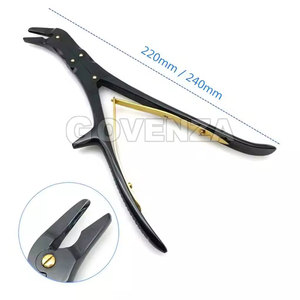 เครื่องมือผ่าตัดกระดูกแบบดับเบิ้ลแอคชั่น สแตนเลสสตีล ยี่ห้อ Stille แบบตรงและแบบโค้ง ขนาด 22 ซม. 24 ซม. เคลือบสีดำ สำหรับศัลยกรรมกระดูก - Product Image 3