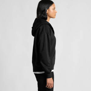 Unisex Black Quarter <b>Zip</b> Hooded Sweatshirt Oversized Fit Breathable Pocket Long Sleeve 100% Cotton Fleece Casual Winter Wear - Product Image 4
