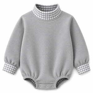Romper de burbujas para bebé, ligero y cómodo, de manga larga, tamaño personalizado, fabricado en fábrica para niños pequeños, con servicio OEM. - Product Image 1