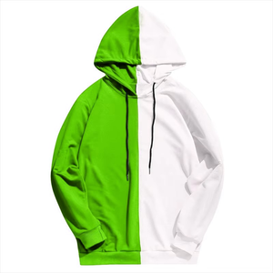 Sudaderas con Logotipo Personalizado, Diseño de Dos Tonos en Bloques de Color, Sudaderas con Capucha y Sudaderas de Dos Colores Diferentes en Bloques de Color de Algodón - Product Image 6
