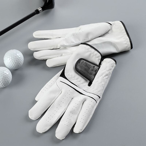 Guantes de Golf de Piel Cabretta para Exteriores, Transpirables, Antideslizantes, con Logotipo Personalizado, Unisex, para Mano Izquierda/Derecha, Duraderos, Fáciles de Poner - Product Image 2