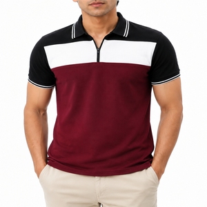 Polo homme personnalisé de couleur premium, vêtement décontracté d'été, respirant, tendance, pour tous les jours. - Product Image 1