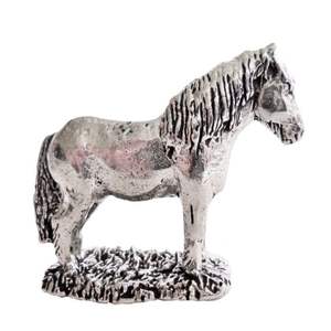 Moderna estatua de caballo de aluminio fundido, escultura decorativa metálica de equino galopante, pieza central para interiores de lujo - Product Image 2