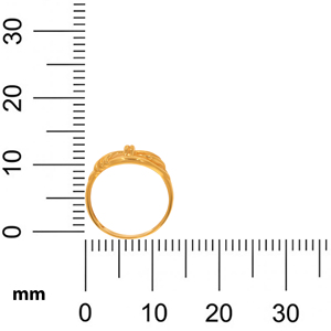 18K Yellow Gold <b>Ring</b> Premium Gold Finish Modern Curved Knot <b>Statement</b> <b>Ring</b> <b>for</b> <b>Women</b> Daily Wear - Product Image 5