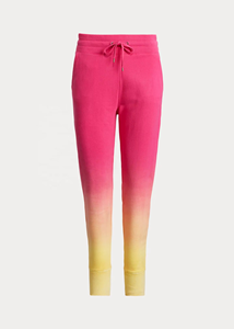 Women Gradient Color <b>Velour</b> <b>Tracksuit</b> Set Hooded Sweatshirt Full Length Pants Casual Loose Fit Dip Dye Style Winter Wear - Product Image 6