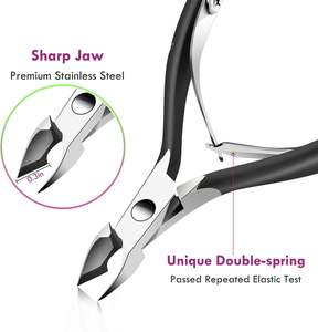 Coupe-cuticules et pousse-cuticules – Kit d'outils de manucure et pédicure, ciseaux et pinces pour ongles des mains et des pieds, peaux mortes - Product Image 4