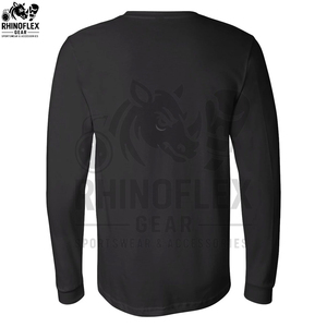 Custom Printed Cotton <b>Long</b> Sleeve <b>T</b>-<b>Shirt</b> for Men Regular <b>Fit</b> Breathable Canvas Fabric High Quality OEM Service Casual Style - Product Image 3