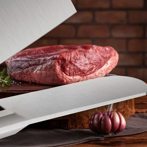 Cuchillo de Carnicero PK-SS-SS M de Acero Inoxidable Plateado, Cuchillo de Cocina de Hoja Ancha y Resistente con Mango Metálico - Product Image 5