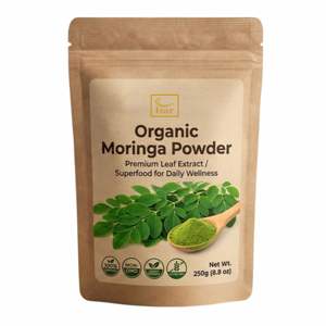 Poudre de feuilles de Moringa 100 % pure OEM 2026 – Superaliment végétal pour l'énergie, l'immunité et le bien-être, riche en vitamines, en fer et en antioxydants - Product Image 1