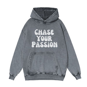 Sweats à capuche oversize pour hommes de haute qualité, coupe ample, style streetwear, en vente - Product Image 5