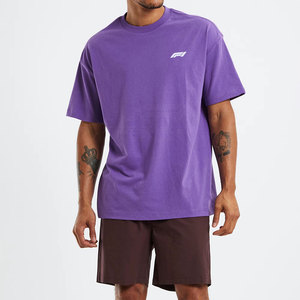 Fashion Wear 100% Cotton Solid Casual Oversized T-Shirt Breathable Loose Fit O-Neck Men's <b>Top</b> Selling Item Latest Design <b>High</b> - Product Image 1