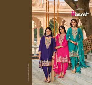 ชุดสูทซัลวาร์ปักลายผ้าชีฟองหนาหรูหรา พร้อมสวมใส่สำหรับงานปาร์ตี้ ชุดดีไซน์เนอร์สไตล์ชาติพันธุ์สำหรับผู้หญิง เหมาะสำหรับโอกาสพิเศษ - Product Image 3