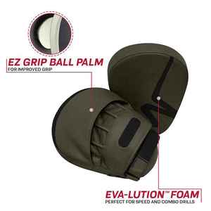 Training Leather Kickboxing Mitts <b>Focus</b> <b>Pad</b> Workout Palm - Product Image 5