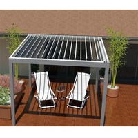 Nouveau Moderne en Plein Air Étanche Jardin Arches Arbors Pergola de Persienne En Aluminium Pergola En Aluminium