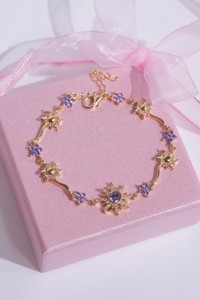 Pulsera con Dije de Sol para Mujer, Chapada en Oro, Plata de Ley, Circonita Cúbica, Delicada, Celestial, Minimalista, Regalo para Fiesta - Product Image 2